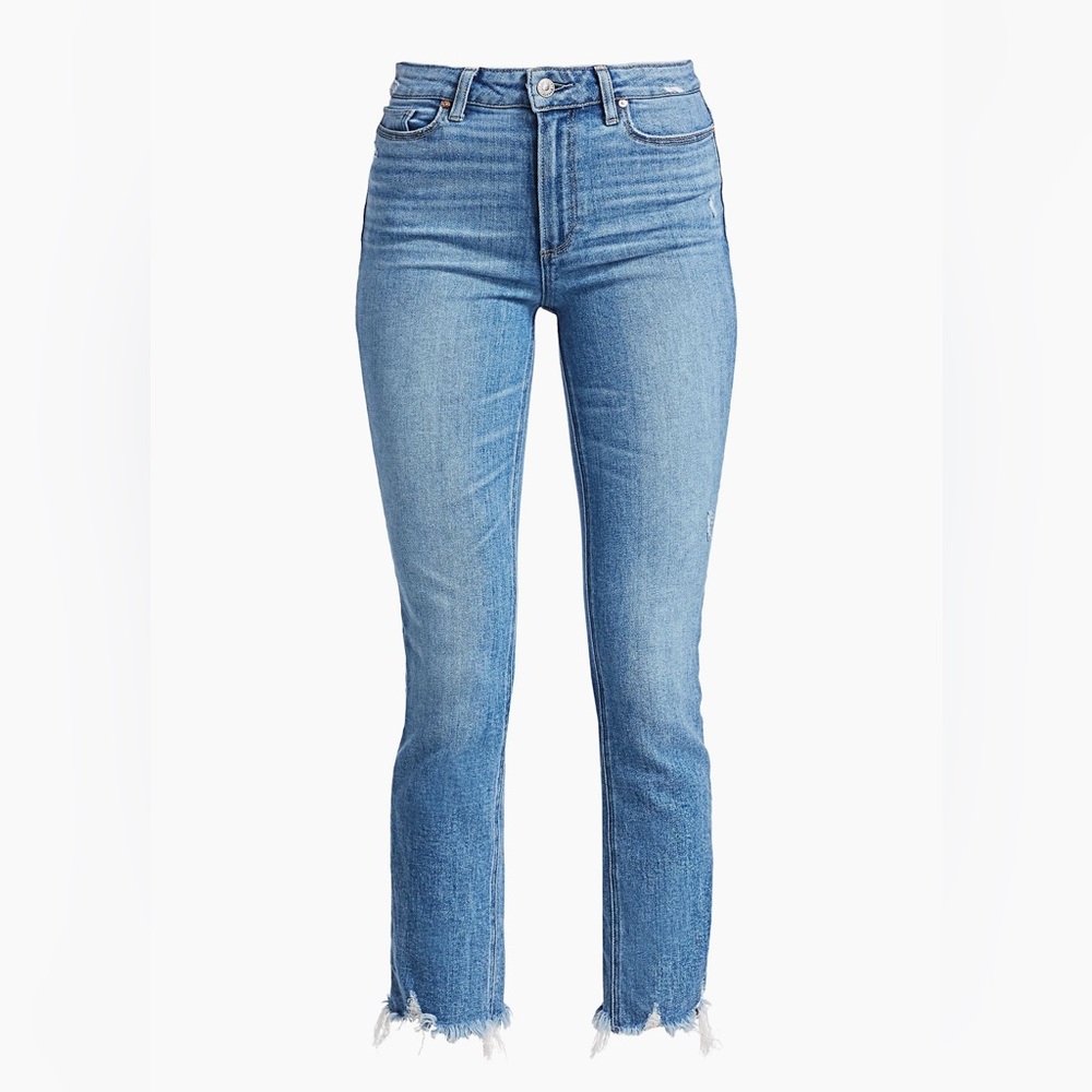 Paige Cindy High-rise Distress Ankle Jeans